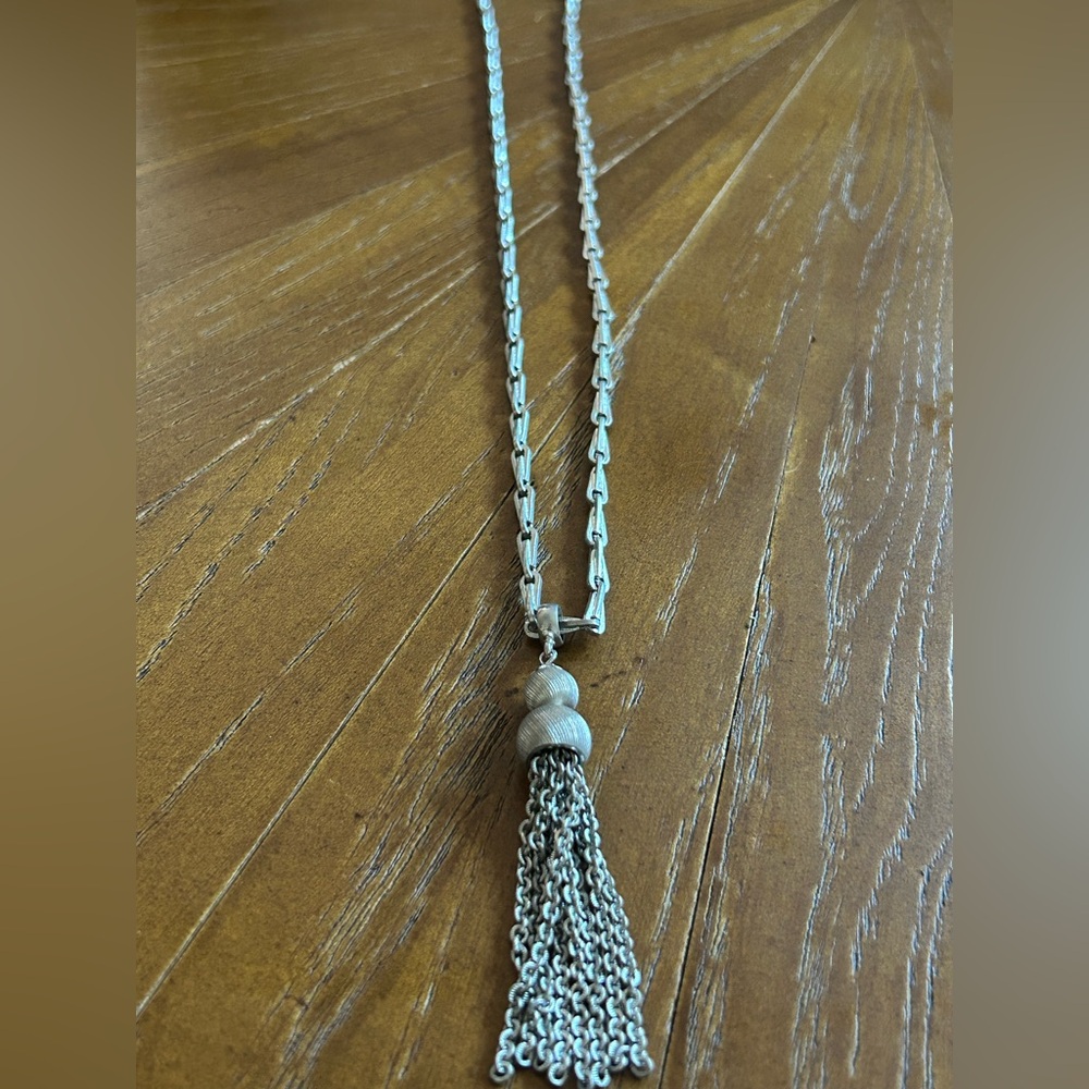 Vintage Kramer tassel necklace